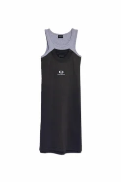 Balenciaga GREY Spaghetti Strap Top