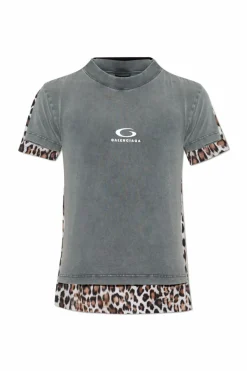 Balenciaga GREY T-shirt made of combined materials