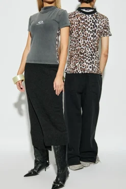 Balenciaga GREY T-shirt made of combined materials