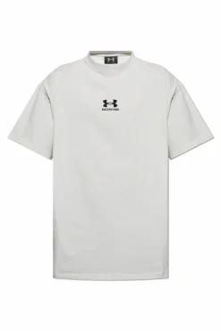 Balenciaga GREY T-shirt with embroidered logo