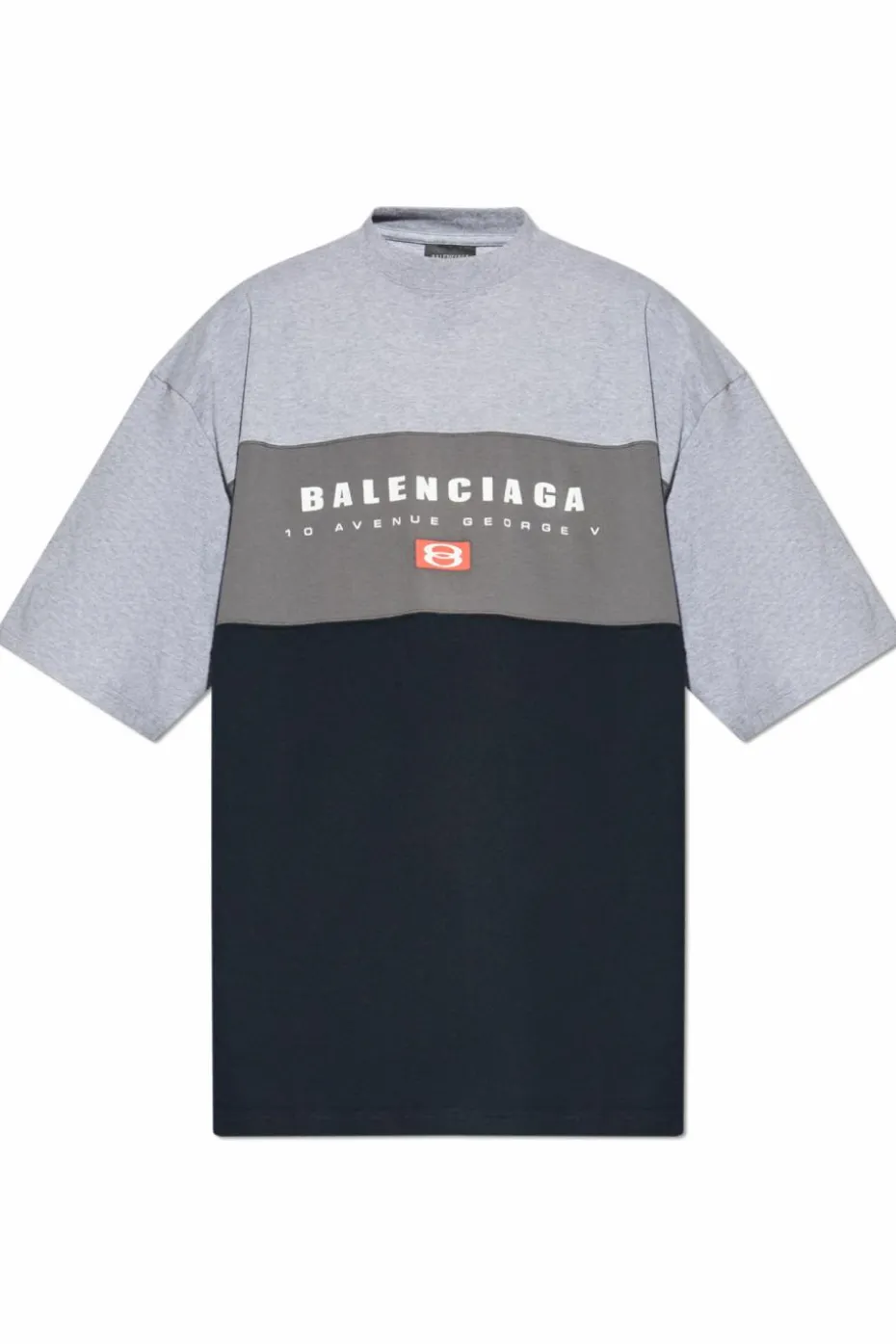 Balenciaga GREY T-shirt with printed logo