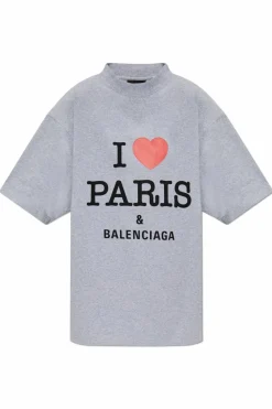 Balenciaga GREY T-shirt with print