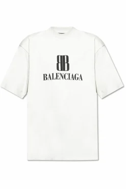 Balenciaga GREY T-shirt with logo