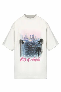 Balenciaga GREY T-shirt with colorful print
