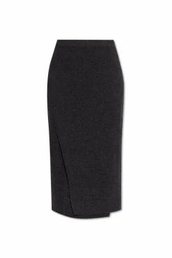 Balenciaga GREY Wool skirt