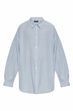 Balenciaga light blue Shirt with stripe pattern