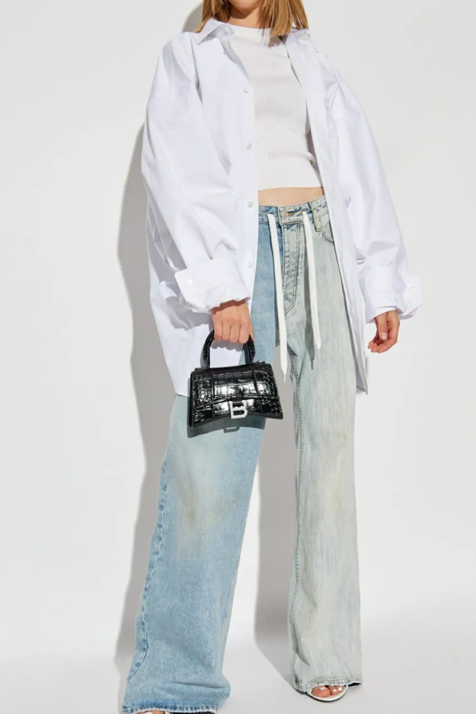 Balenciaga light blue Vintage effect jeans