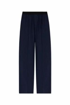 Balenciaga NAVY BLUE Wide-leg pleated trousers