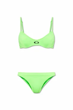 Balenciaga neon Two-piece swimsuit