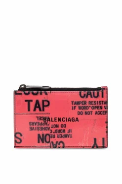 Balenciaga PINK Leather card holder