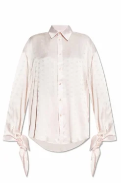 Balenciaga PINK Loose-fit silk shirt
