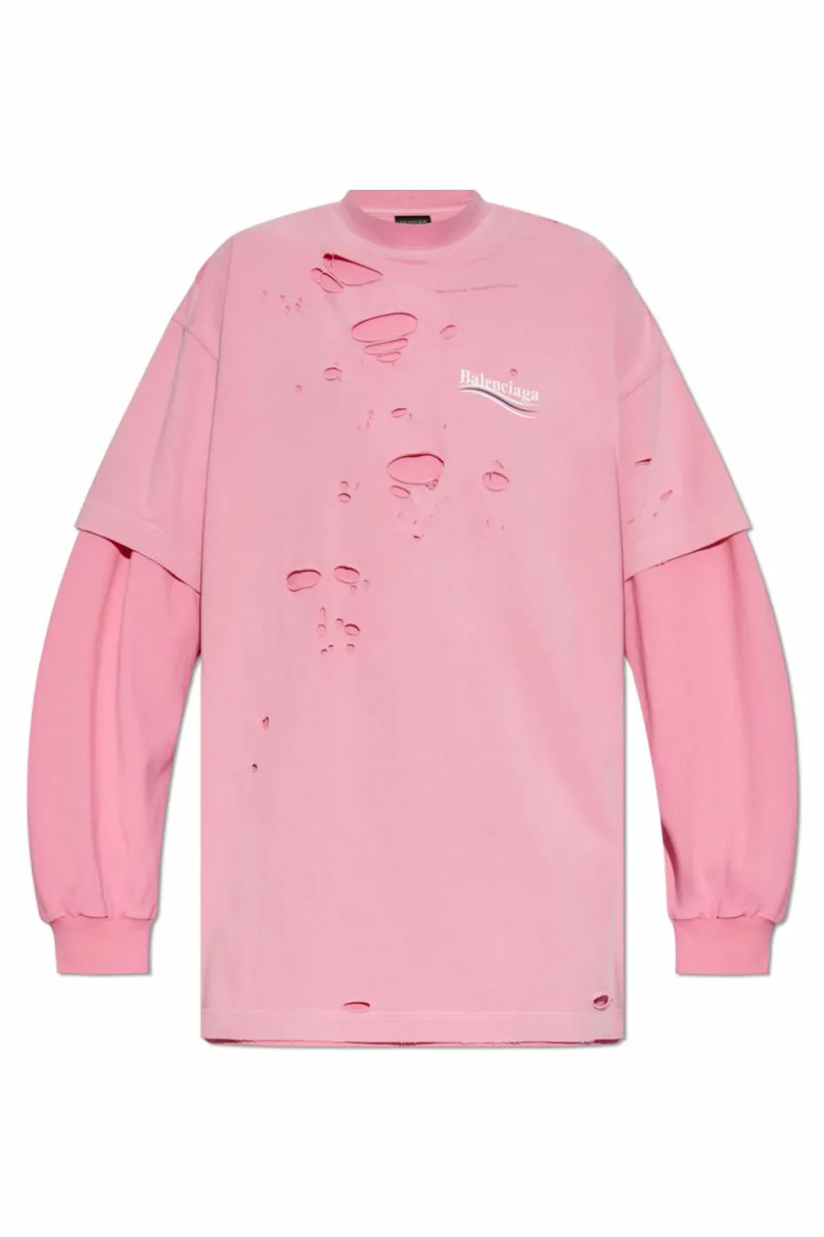 Balenciaga PINK T-shirt with logo
