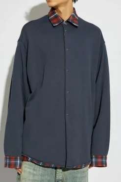 Balenciaga RED Plaid pattern shirt