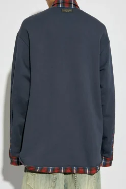 Balenciaga RED Plaid pattern shirt