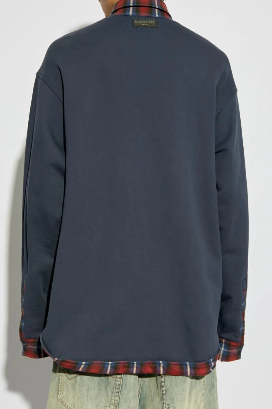 Balenciaga RED Plaid pattern shirt
