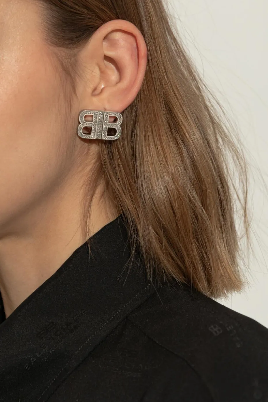 Balenciaga SILVER Brass earrings