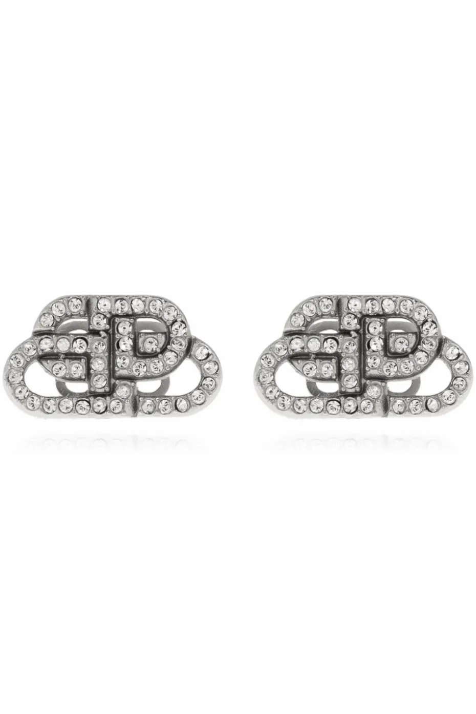 Balenciaga SILVER Earrings with logo