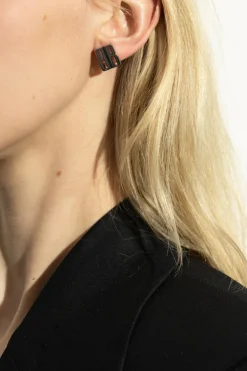 Balenciaga SILVER Earrings with logo