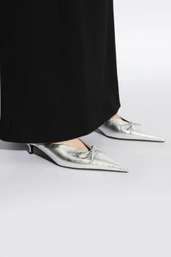 Balenciaga SILVER Heeled mules Knife