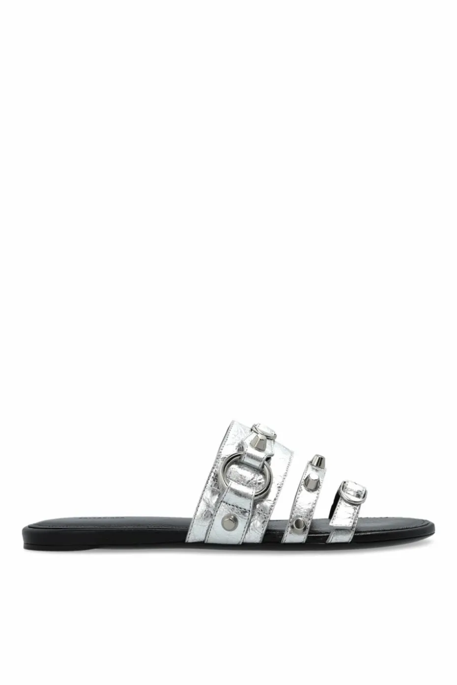 Balenciaga SILVER Slides `City`