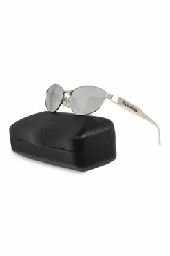 Balenciaga SILVER Sunglasses ‘Miami Round’