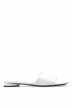 Balenciaga WHITE Leather Slides 'Dutyfree'