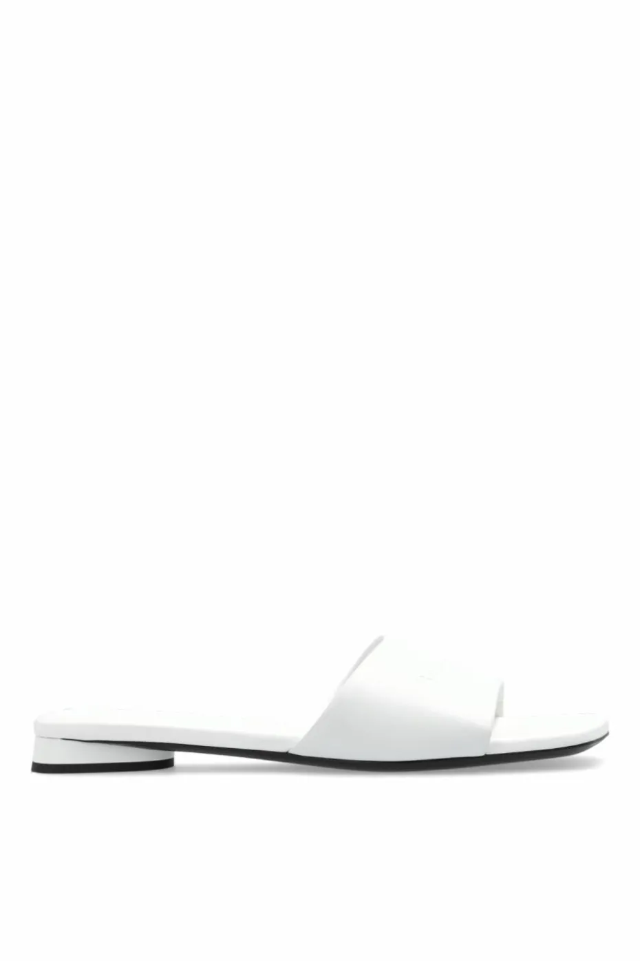 Balenciaga WHITE Leather Slides 'Dutyfree'