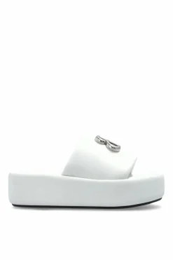 Balenciaga WHITE Leather slippers