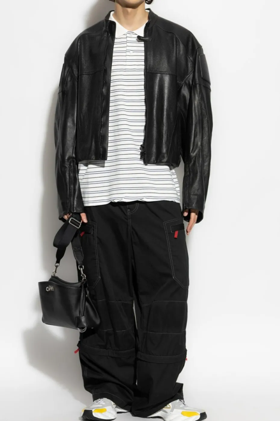 Balenciaga WHITE Polo with striped pattern