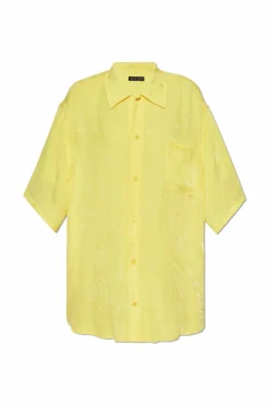 Balenciaga YELLOW Shirt with a pocket