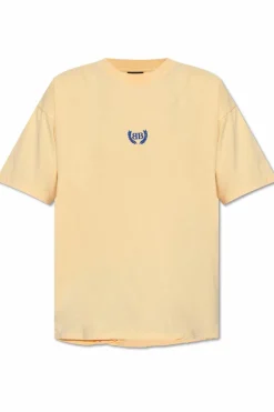 Balenciaga YELLOW T-shirt with vintage effect