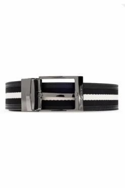 Bally BLACK Belt finished with fabric