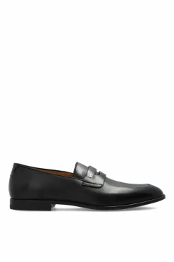 Bally BLACK Leather 'loafers' shoes
