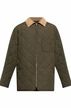 Bally GREEN Light quilted jacket