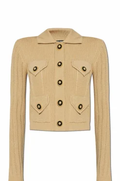 Balmain beige Cardigan with pockets