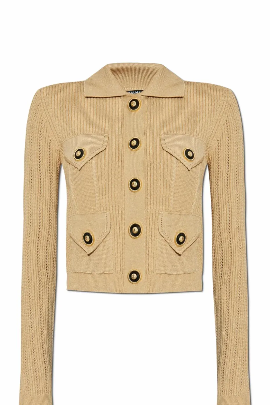 Balmain beige Cardigan with pockets