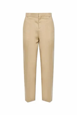 Balmain beige Creased trousers