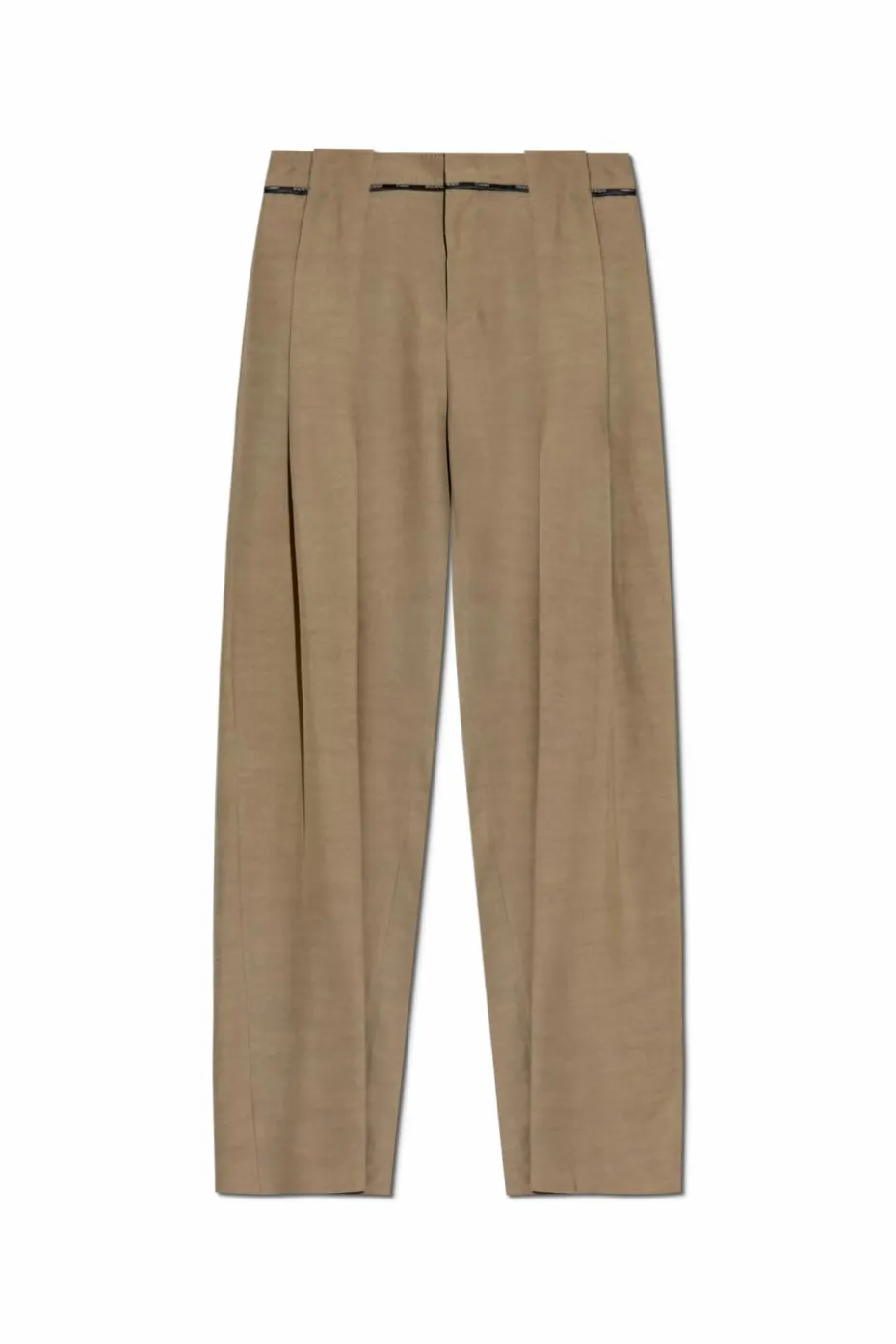 Balmain beige Loose fit pants with pleats