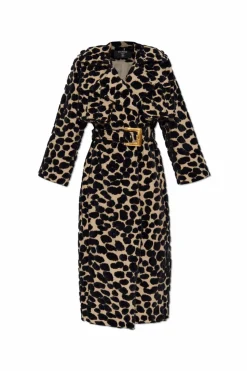 Balmain beige Patterned coat
