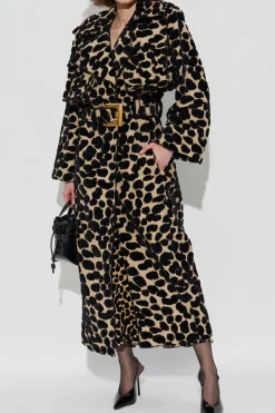 Balmain beige Patterned coat