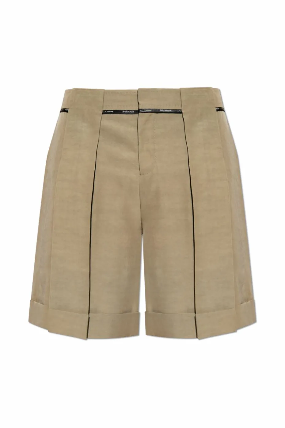 Balmain beige Pleated Shorts