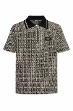 Balmain beige Polo with monogram