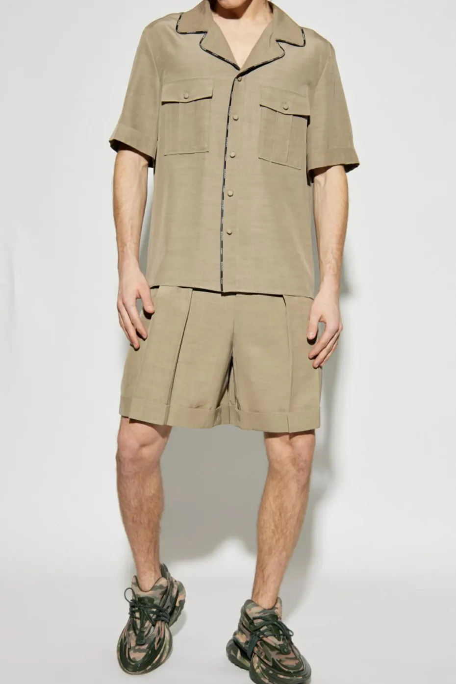 Balmain beige Short sleeve shirt