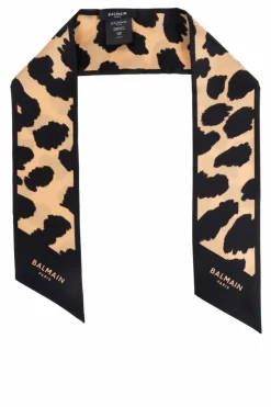 Balmain beige Silk scarf