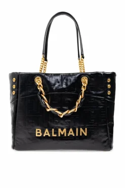 Balmain BLACK "1945 Soft" shopper bag