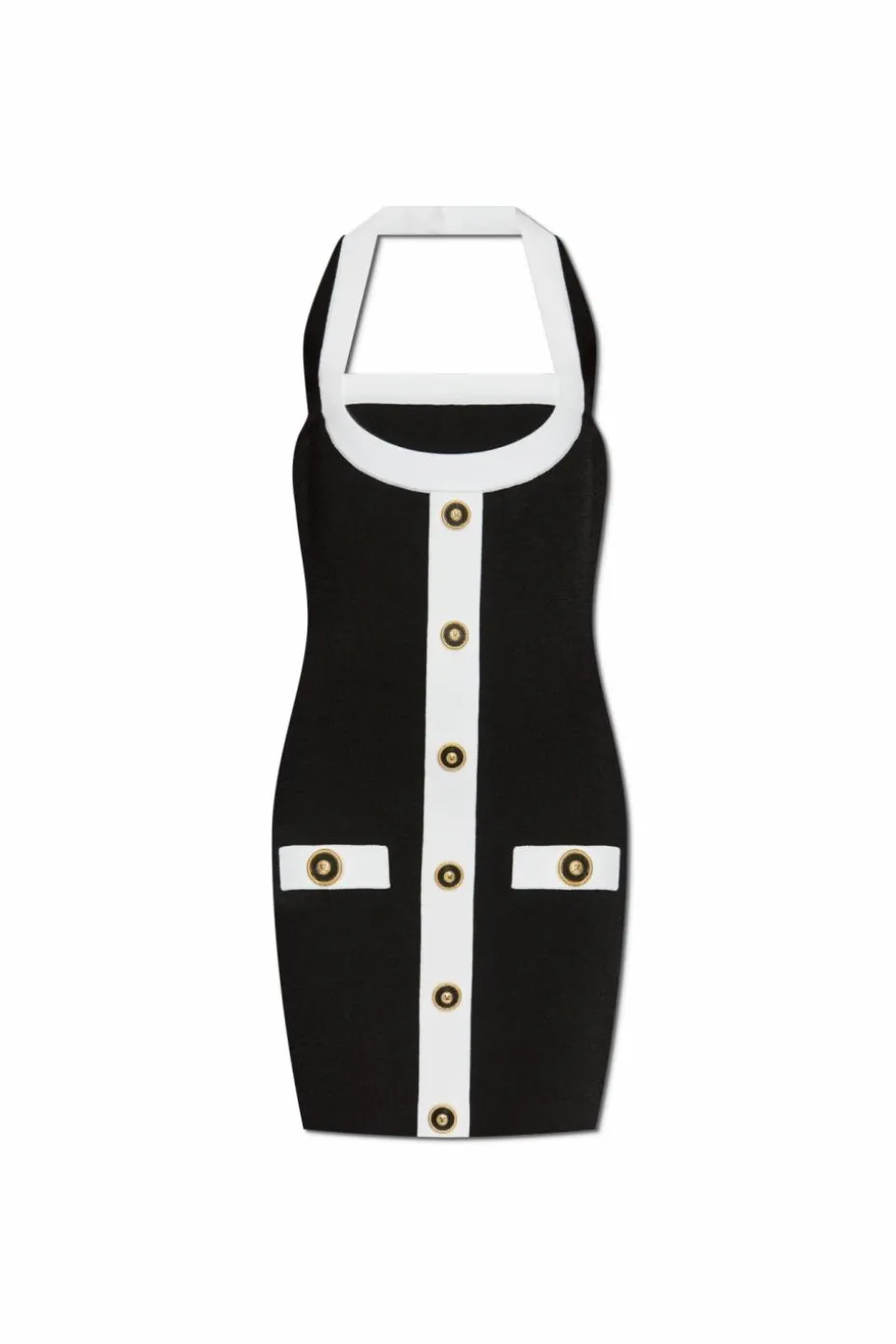 Balmain BLACK Backless dress