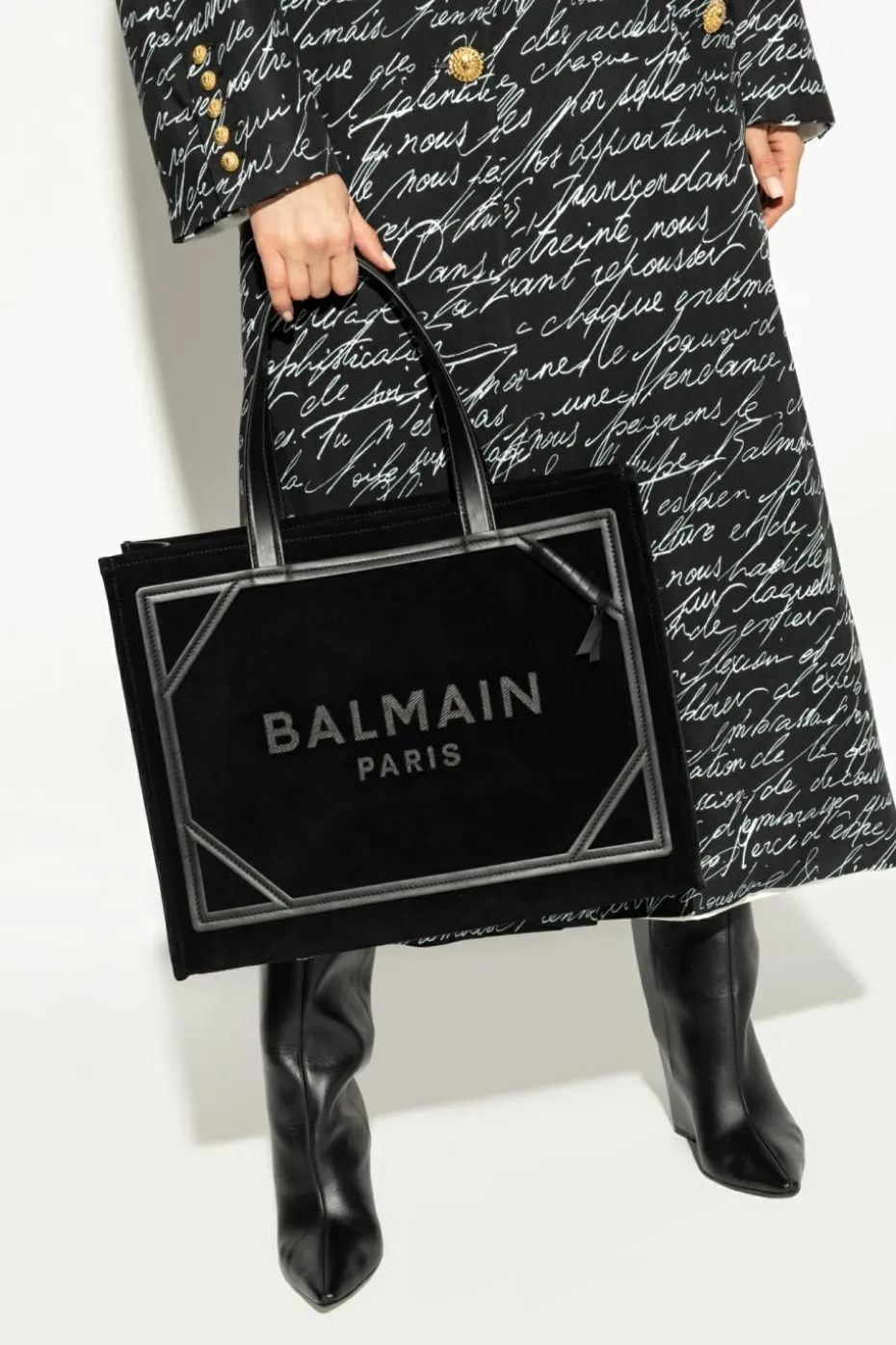 Balmain BLACK B-Army Medium shopper bag