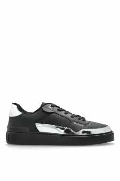 Balmain BLACK "B-Court Flip" sports shoes