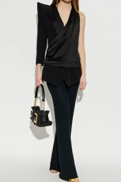Balmain BLACK Blazer with one sleeve