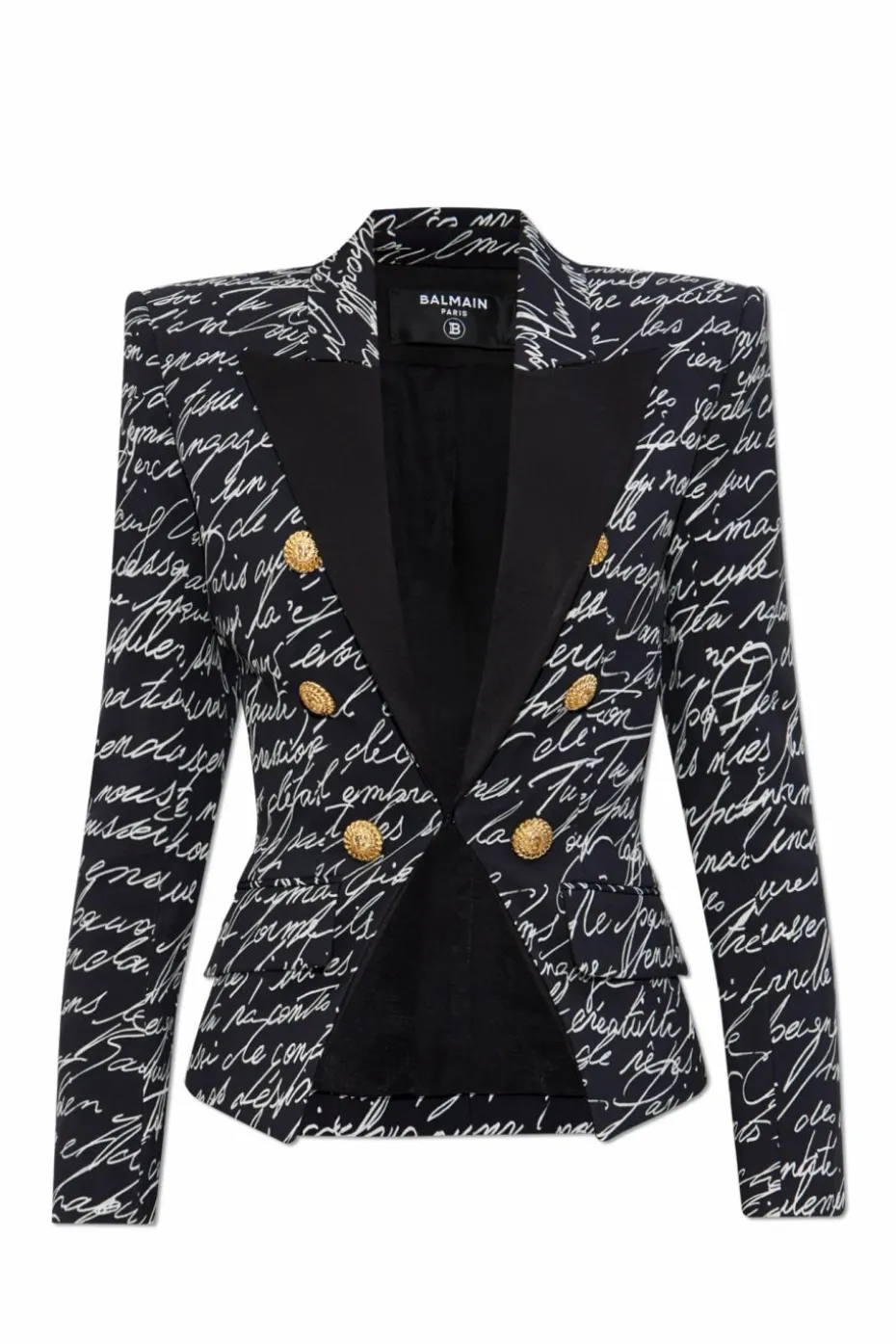 Balmain BLACK Blazer with monogram